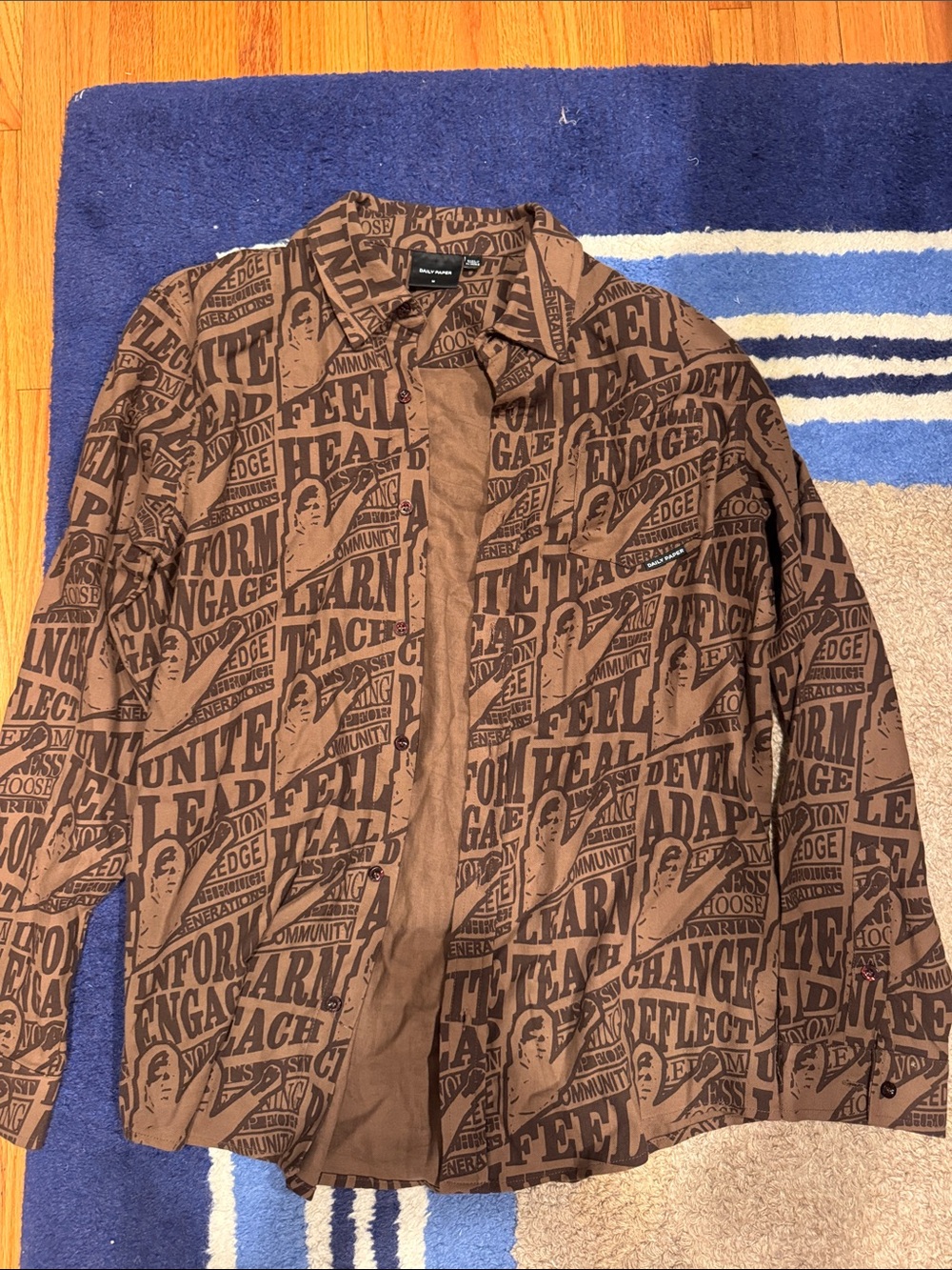 Daily Paper Brown Graphic Print Men's Jacket
